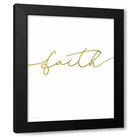 Faith Black Modern Wood Framed Art Print with Double Matting by Tyndall, Elizabeth