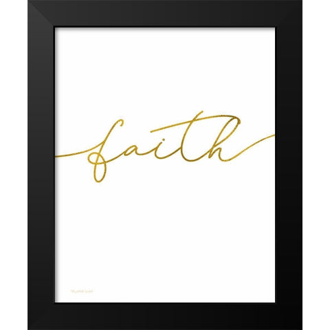 Faith Black Modern Wood Framed Art Print by Tyndall, Elizabeth