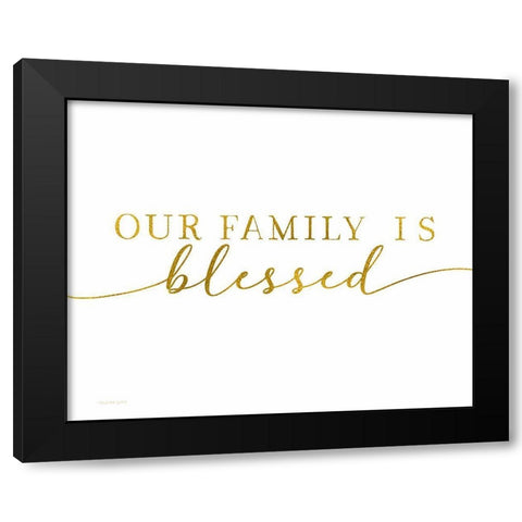 Blessed Family Black Modern Wood Framed Art Print by Tyndall, Elizabeth