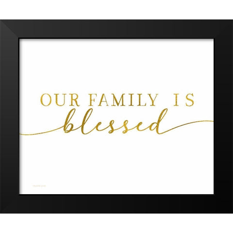 Blessed Family Black Modern Wood Framed Art Print by Tyndall, Elizabeth
