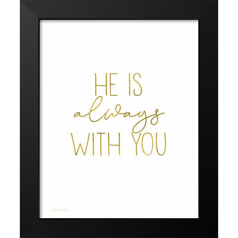 Always With You Black Modern Wood Framed Art Print by Tyndall, Elizabeth