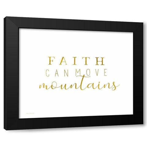 Move Mountains Black Modern Wood Framed Art Print with Double Matting by Tyndall, Elizabeth