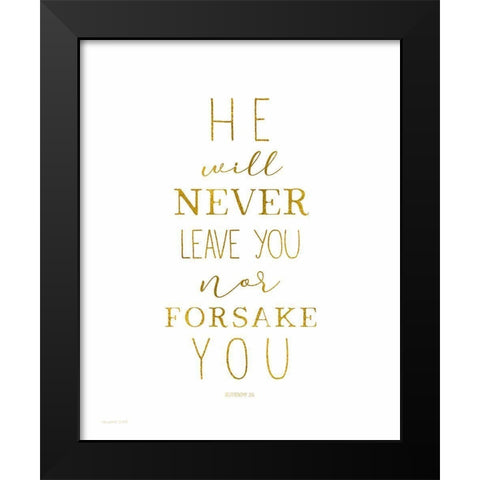 Forsake You Black Modern Wood Framed Art Print by Tyndall, Elizabeth