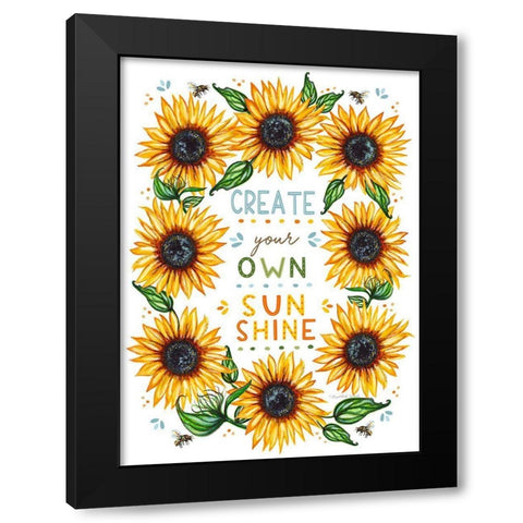 Sunshine Black Modern Wood Framed Art Print with Double Matting by Tyndall, Elizabeth