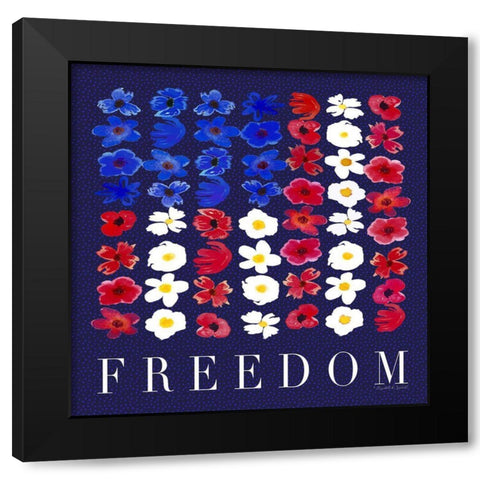 Freedom Black Modern Wood Framed Art Print with Double Matting by Tyndall, Elizabeth