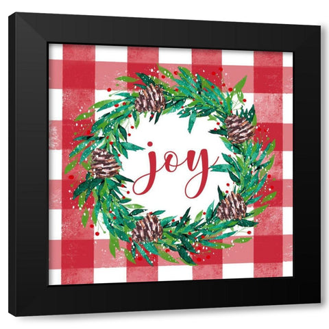 Joy Black Modern Wood Framed Art Print by Tyndall, Elizabeth