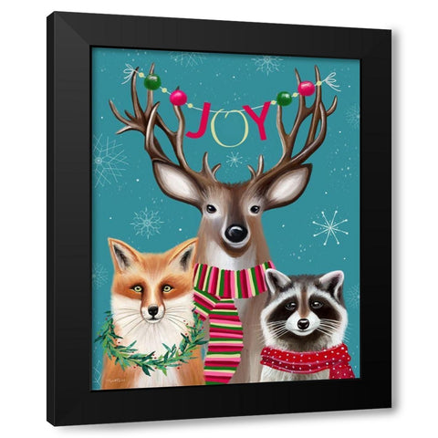 Joy Black Modern Wood Framed Art Print by Tyndall, Elizabeth