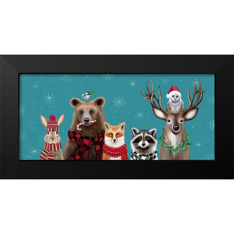 Holiday Friends II Black Modern Wood Framed Art Print by Tyndall, Elizabeth