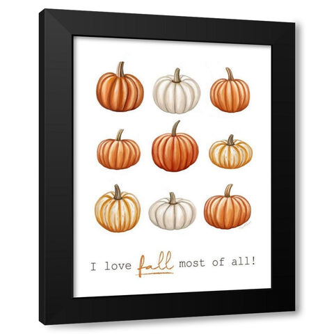 Fall Favorite II Black Modern Wood Framed Art Print with Double Matting by Tyndall, Elizabeth