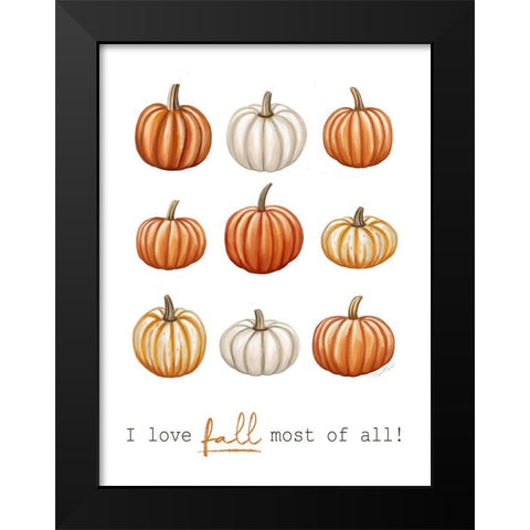 Fall Favorite II Black Modern Wood Framed Art Print by Tyndall, Elizabeth