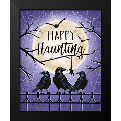 Happy Haunting Black Modern Wood Framed Art Print by Tyndall, Elizabeth