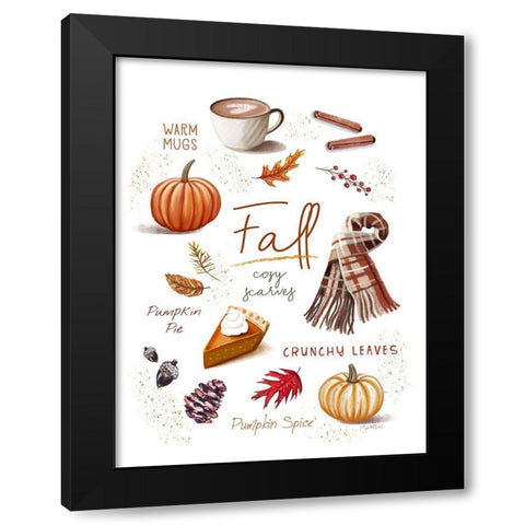 Fall Black Modern Wood Framed Art Print by Tyndall, Elizabeth