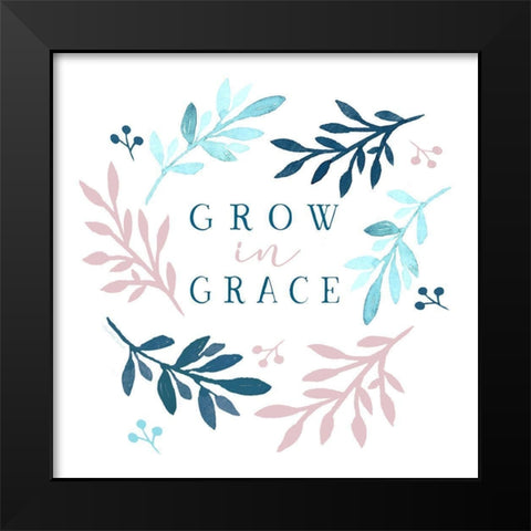 Grow in race Black Modern Wood Framed Art Print by Tyndall, Elizabeth