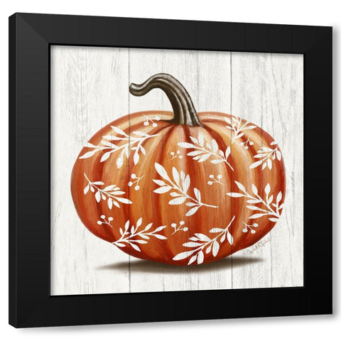 Pumpkin I Black Modern Wood Framed Art Print with Double Matting by Tyndall, Elizabeth