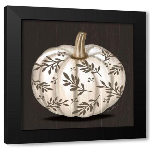 Pumpkin IV Black Modern Wood Framed Art Print with Double Matting by Tyndall, Elizabeth