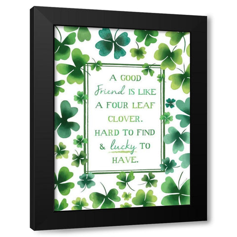 Lucky Black Modern Wood Framed Art Print with Double Matting by Tyndall, Elizabeth