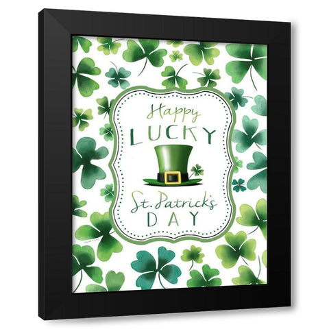 Lucky Hat Black Modern Wood Framed Art Print by Tyndall, Elizabeth