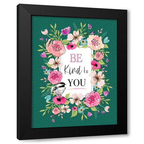 Kind to You Black Modern Wood Framed Art Print by Tyndall, Elizabeth