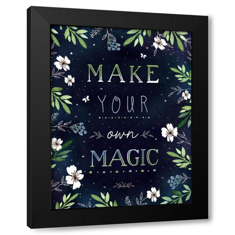 Make Magic Black Modern Wood Framed Art Print with Double Matting by Tyndall, Elizabeth