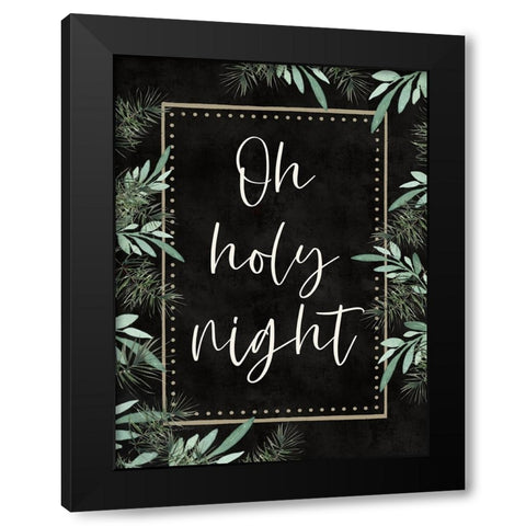 Oh Holy Night Black Modern Wood Framed Art Print by Tyndall, Elizabeth