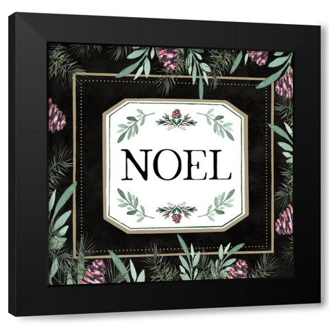 Noel Black Modern Wood Framed Art Print with Double Matting by Tyndall, Elizabeth