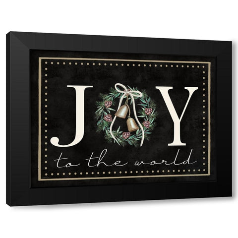 Joy to the World Black Modern Wood Framed Art Print by Tyndall, Elizabeth