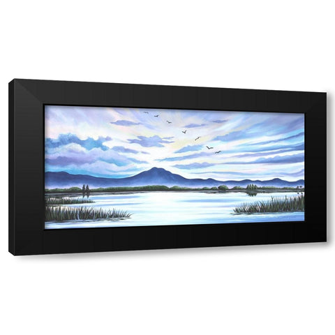 Water and Sky Black Modern Wood Framed Art Print with Double Matting by Tyndall, Elizabeth