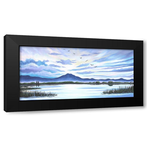 Water and Sky Black Modern Wood Framed Art Print by Tyndall, Elizabeth