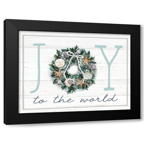 Joy to the World Black Modern Wood Framed Art Print by Tyndall, Elizabeth