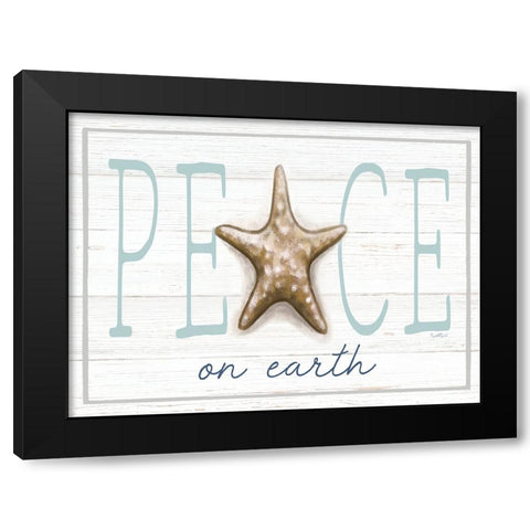 Peace on Earth Black Modern Wood Framed Art Print by Tyndall, Elizabeth