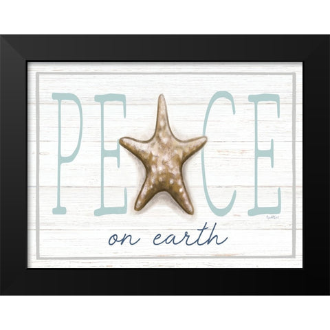 Peace on Earth Black Modern Wood Framed Art Print by Tyndall, Elizabeth