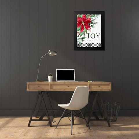 Joy to the World Black Modern Wood Framed Art Print by Tyndall, Elizabeth