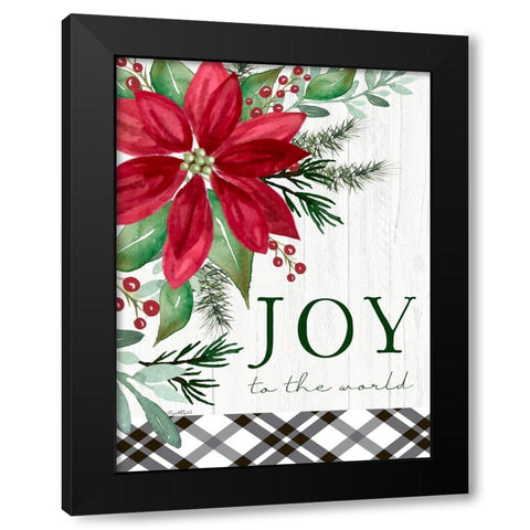 Joy to the World Black Modern Wood Framed Art Print by Tyndall, Elizabeth