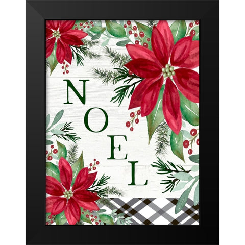 Noel Black Modern Wood Framed Art Print by Tyndall, Elizabeth