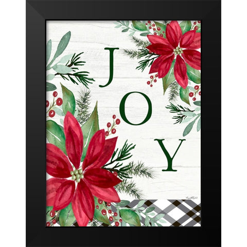 Joy Black Modern Wood Framed Art Print by Tyndall, Elizabeth