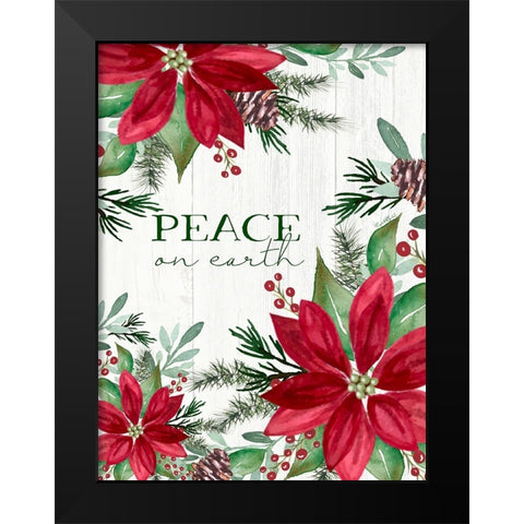 Peace on Earth Black Modern Wood Framed Art Print by Tyndall, Elizabeth