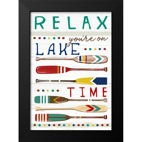 Youre on Lake Time Black Modern Wood Framed Art Print by Tyndall, Elizabeth