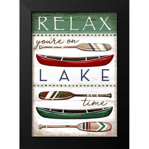 Lake Time Black Modern Wood Framed Art Print by Tyndall, Elizabeth