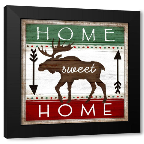 Home Sweet Home Black Modern Wood Framed Art Print by Tyndall, Elizabeth