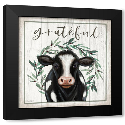 Grateful Black Modern Wood Framed Art Print with Double Matting by Tyndall, Elizabeth