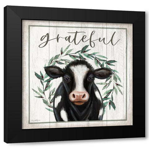 Grateful Black Modern Wood Framed Art Print by Tyndall, Elizabeth