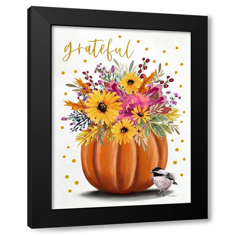 Grateful Black Modern Wood Framed Art Print with Double Matting by Tyndall, Elizabeth