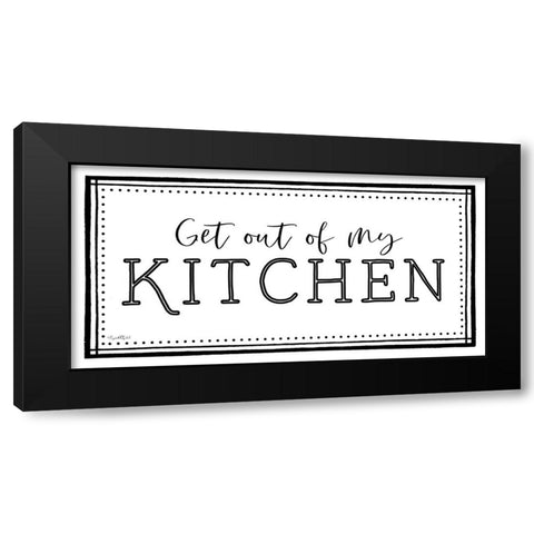 My Kitchen Black Modern Wood Framed Art Print by Tyndall, Elizabeth