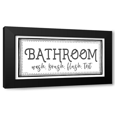 Bathroom Black Modern Wood Framed Art Print with Double Matting by Tyndall, Elizabeth