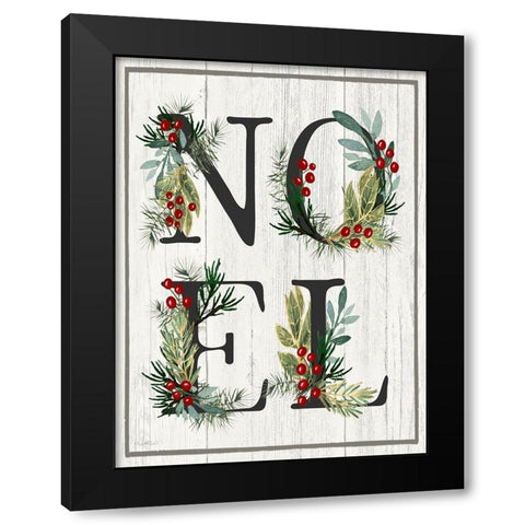 Noel Black Modern Wood Framed Art Print with Double Matting by Tyndall, Elizabeth