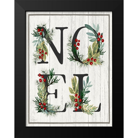 Noel Black Modern Wood Framed Art Print by Tyndall, Elizabeth