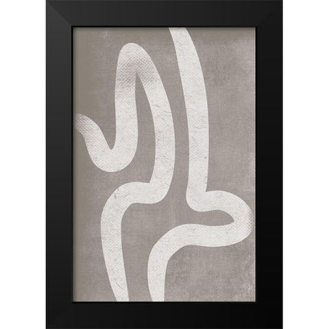 Contempo III Black Modern Wood Framed Art Print by JJ Design House