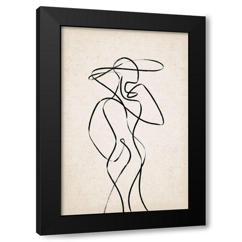 Couture III Black Modern Wood Framed Art Print by JJ Design House