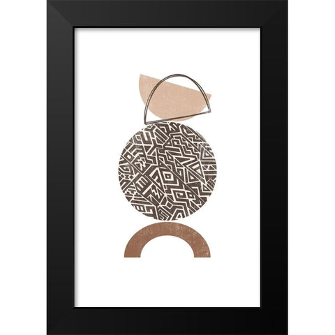 Mod Century II Black Modern Wood Framed Art Print by JJ Design House