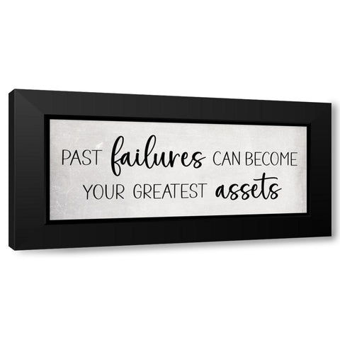 Past Failures Black Modern Wood Framed Art Print with Double Matting by JJ Design